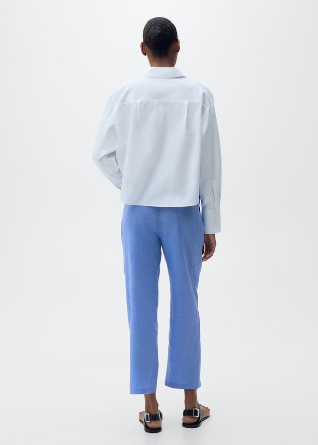 Mango Gerade Leinenhose Begrenzt auf 3 Tage