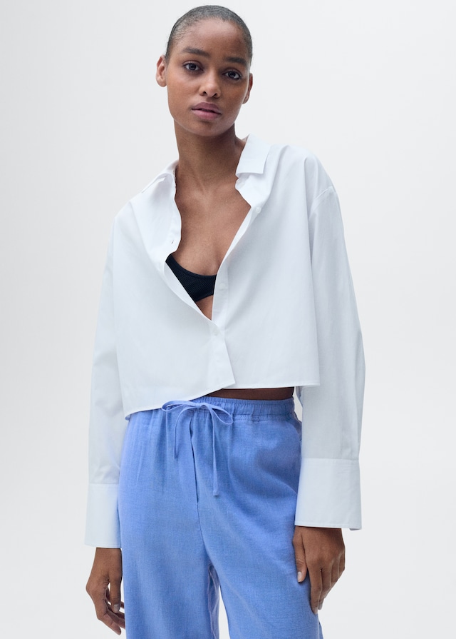 Mango Gerade Leinenhose Begrenzt auf 3 Tage