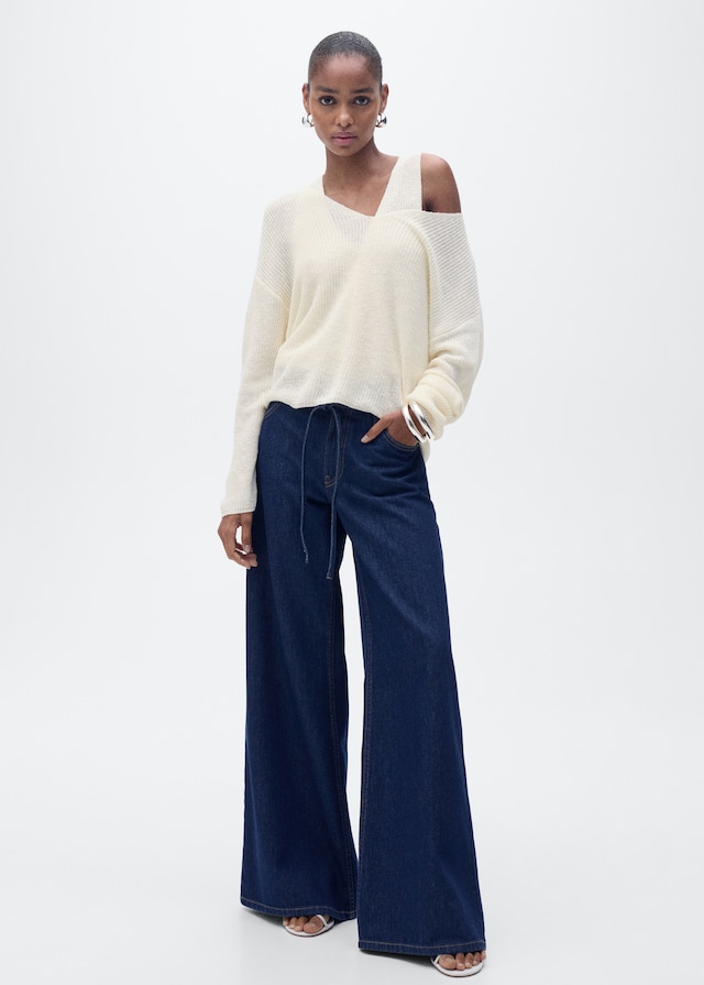 Mango Strickpullover mit V-Ausschnitt 50% Rabatt für begrenzte Zeit