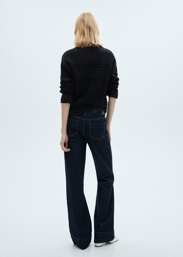 Mango Pullover mit Lochstrickmuster Rabatte dieses Monats