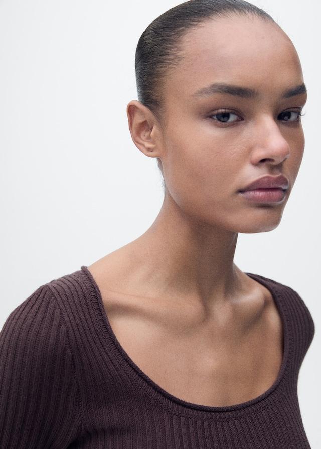 Mango Strickpullover aus Leinengemisch 2025