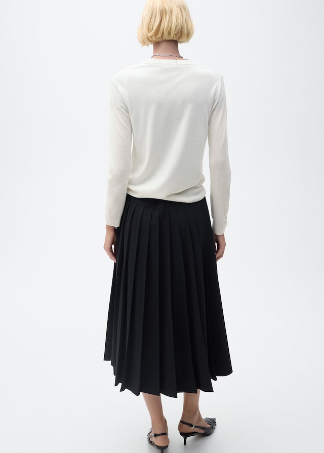 Mango Rundhalspullover aus Wollgemisch Outlet