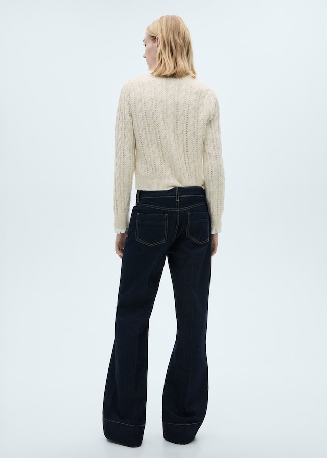 Mango Zopfmuster-Cardigan mit Ajourdetails Auslauf