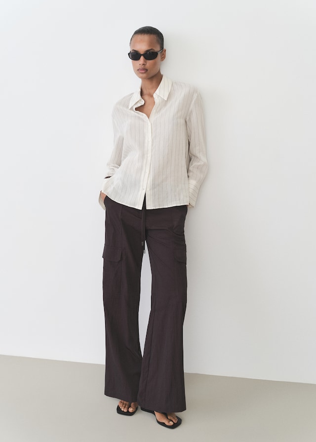 Mango Hemd mit Streifenprint Sonderangebot
