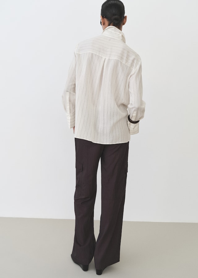 Mango Hemd mit Streifenprint Sonderangebot