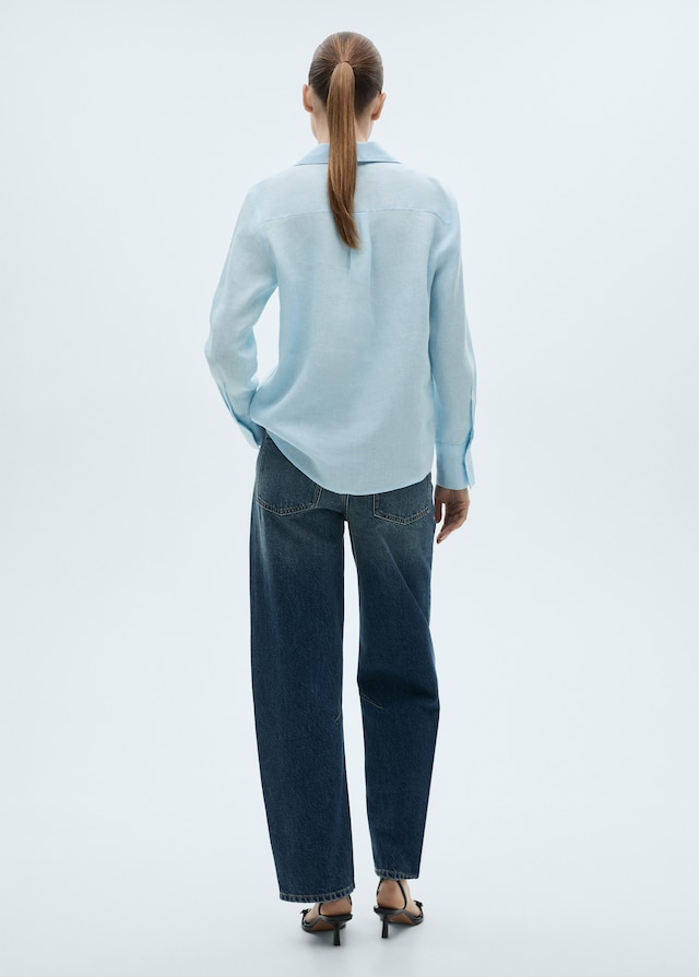 Mango Regular Fit-Leinenhemd Rabatt