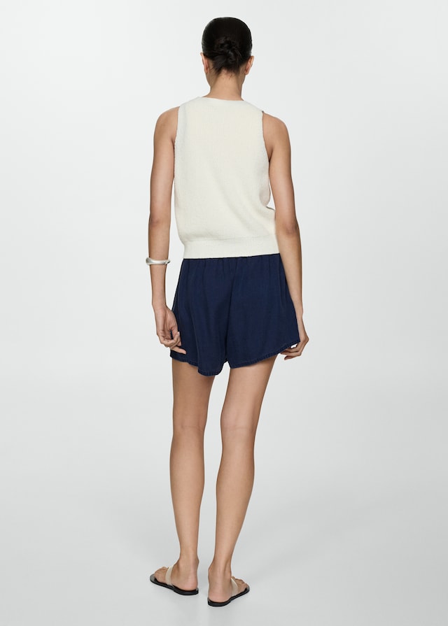 Mango Lyocell-Shorts mit Stretchbund Exklusive Angebote