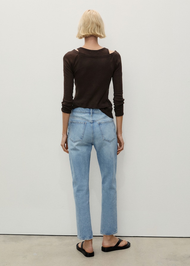Mango Mom-Jeans mit hohem Bund Mom2000 Tägliche Deals