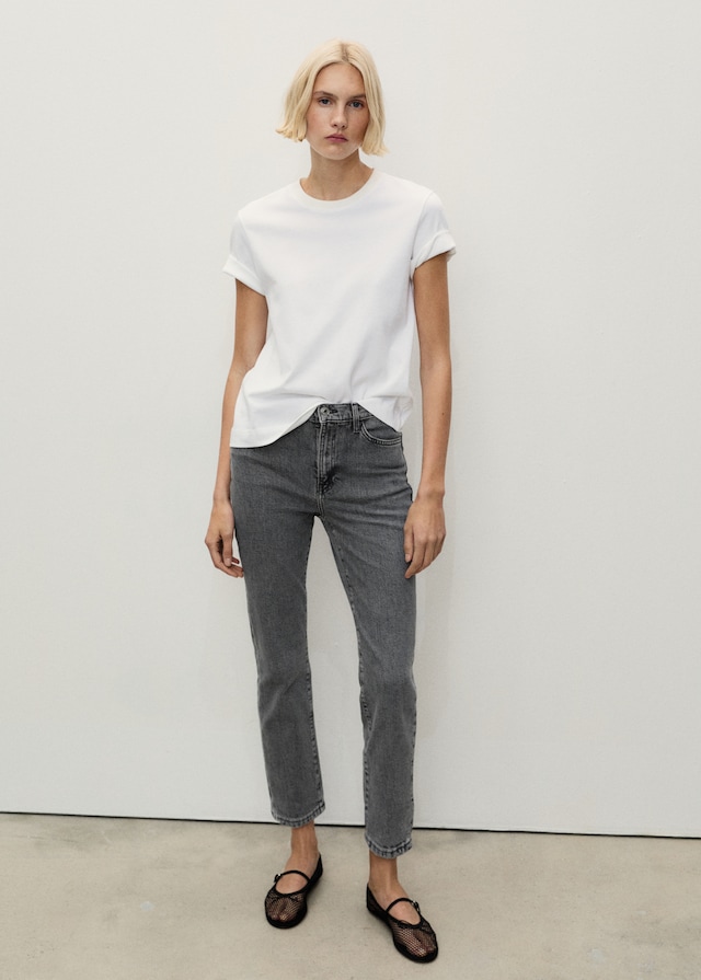 Mango Slim-Jeans in Cropped-Länge Claudia VIP-Rabatte