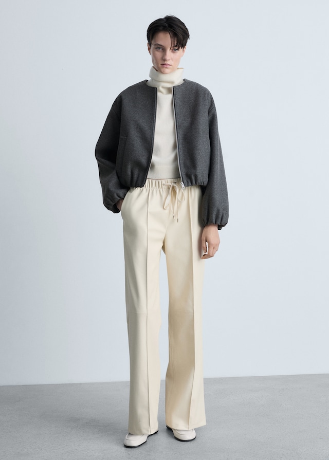 Mango Bomberjacke mit gerafften Details Tiefpreis
