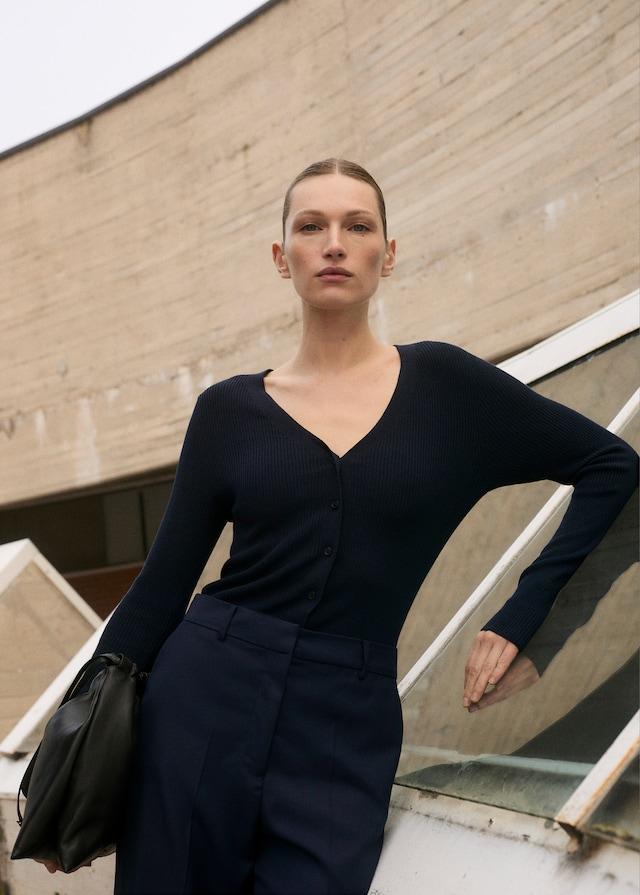 Mango Jumpsuit mit Kontrastoberteil Letzte 3 Tage