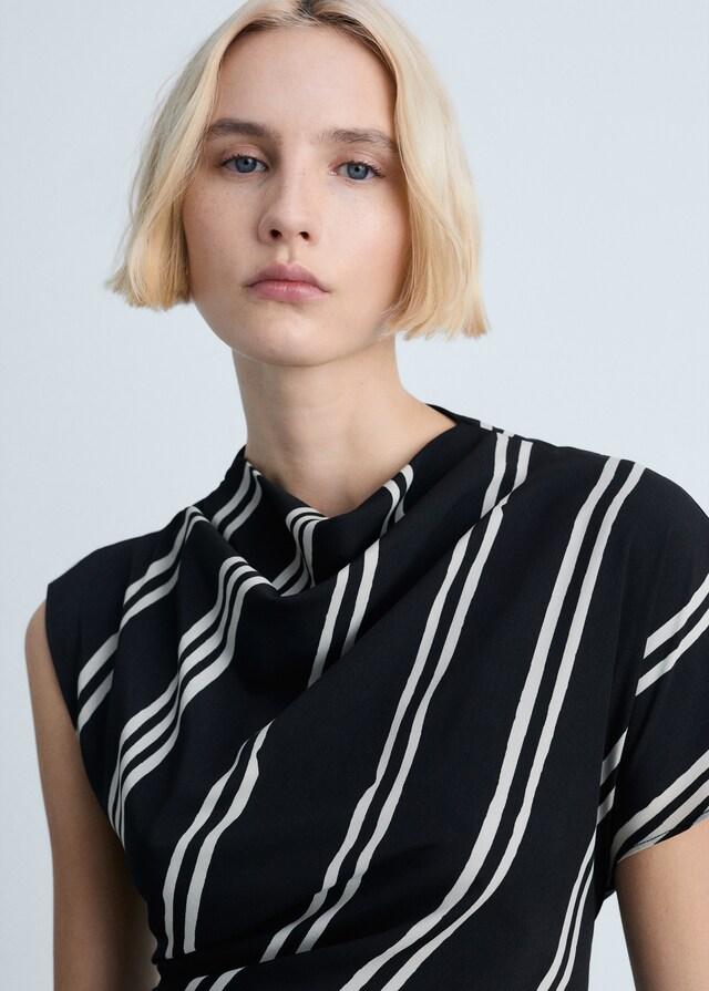Mango Midikleid mit Streifenmuster Neueste Stile