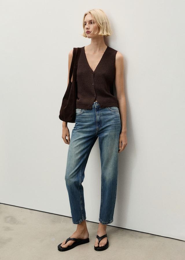 Mango Mom-Jeans mit hohem Bund Mom2000 Letzter Tag