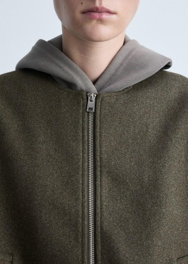 Mango Bomberjacke mit gerafften Details Sonderangebot der Fabrik