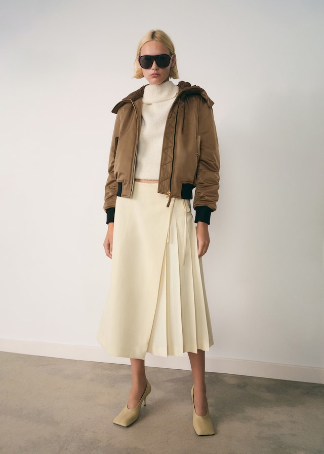 Mango Bomberjacke mit Shearling-Innenfutter Bis zu 55% Rabatt