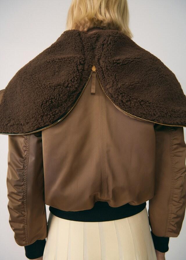 Mango Bomberjacke mit Shearling-Innenfutter Bis zu 55% Rabatt