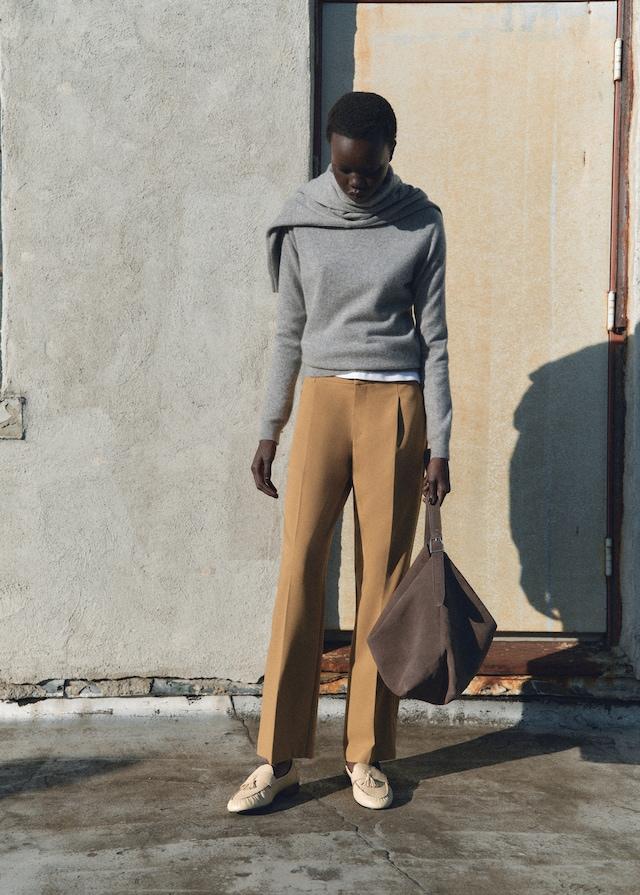 Mango Gerade Bundfaltenhose Super Rabatt