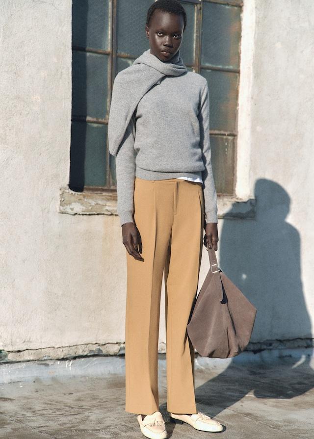 Mango Gerade Bundfaltenhose Super Rabatt