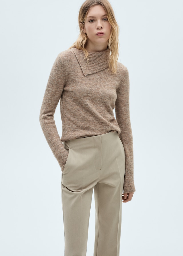 Mango Flared Hose mit mittelhohem Bund Riesige Rabatte