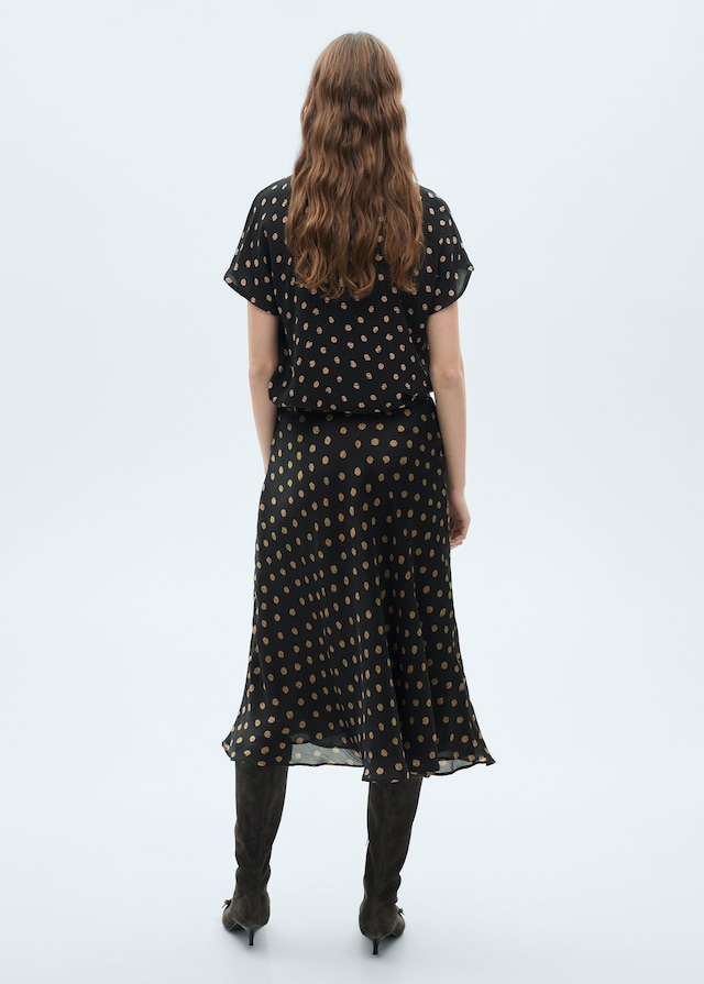 Mango Midi-Rock mit Polka Dots Meist gekauft