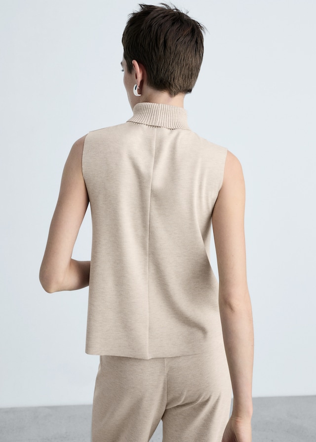 Mango Stricktop mit Rollkragen Versandkostenfrei