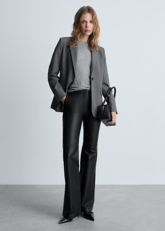 Mango Langärmliges Pointelle-T-Shirt Black Friday