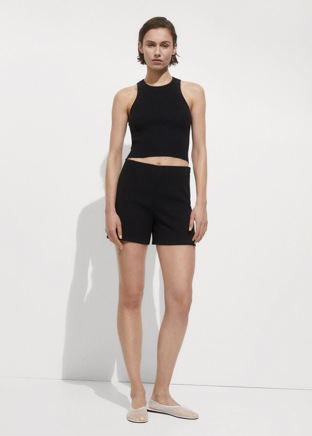 Mango Gerade Shorts mit mittlerer Bundhöhe Muttertagsangebot