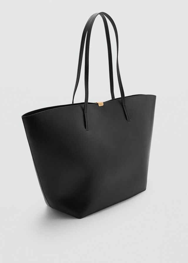 Mango Shopper-Tasche mit Metalldetails Räumungsverkauf