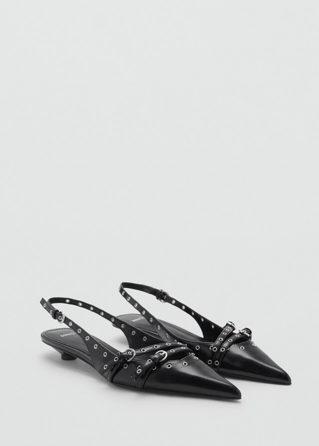Mango Gestanzte Kitten-Heels Tiefpreis