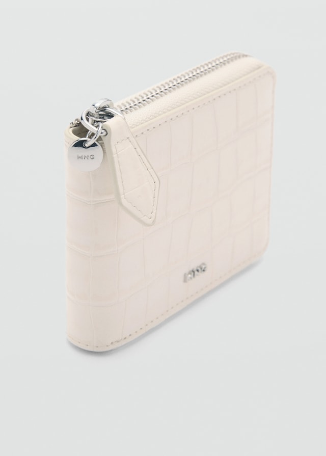 Mango Mini-Brieftasche mit Krokoleder-Effekt Letzte 3 Tage