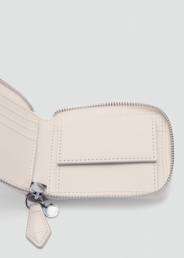 Mango Mini-Brieftasche mit Krokoleder-Effekt Letzte 3 Tage