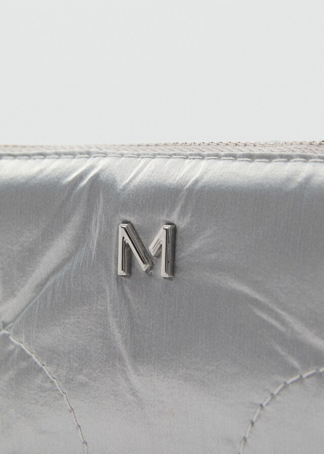 Mango Zip-Geldbörse mit Logo Letzte 2 Tage