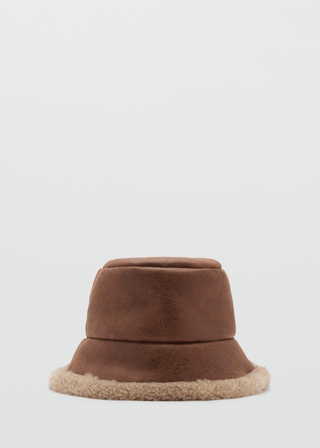 Mango Fischerhut aus Kunstshearling Bis zu 55% Rabatt
