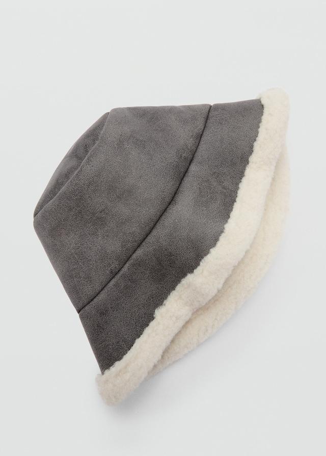 Mango Fischerhut aus Kunstshearling Nur noch ein Tag übrig