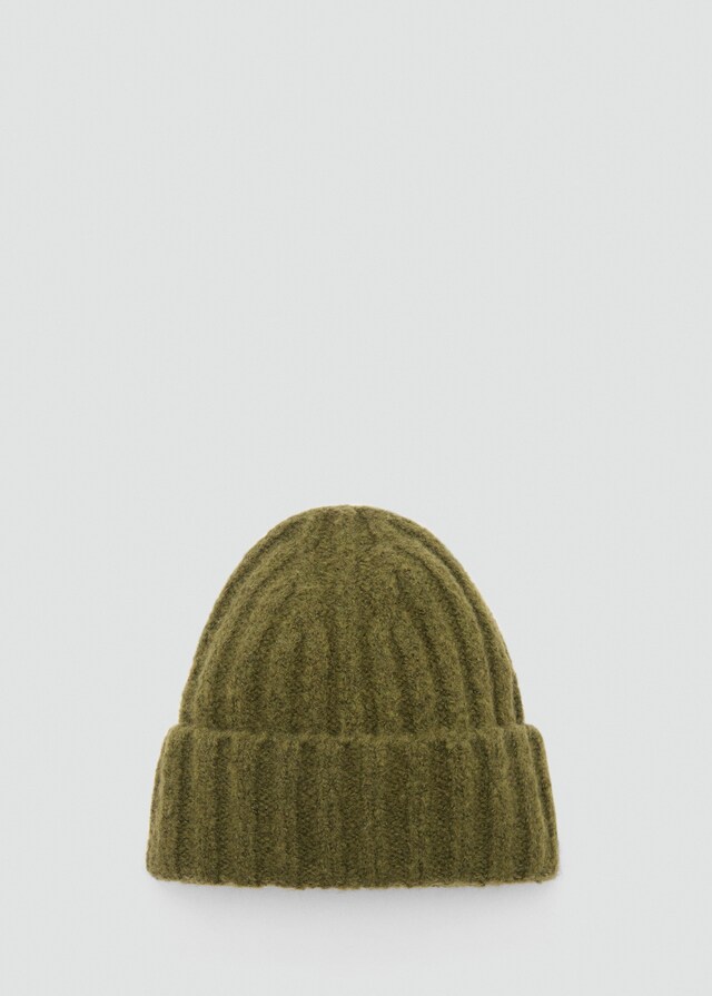 Mango Gerippte Strickmütze Clearance-Verkauf