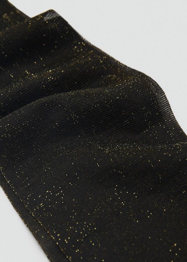 Mango Strumpfhose mit Lurex-Detail Black Friday Preise