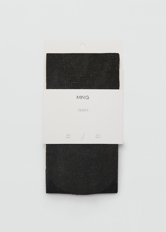 Mango Strumpfhose mit Lurex-Detail Black Friday Preise