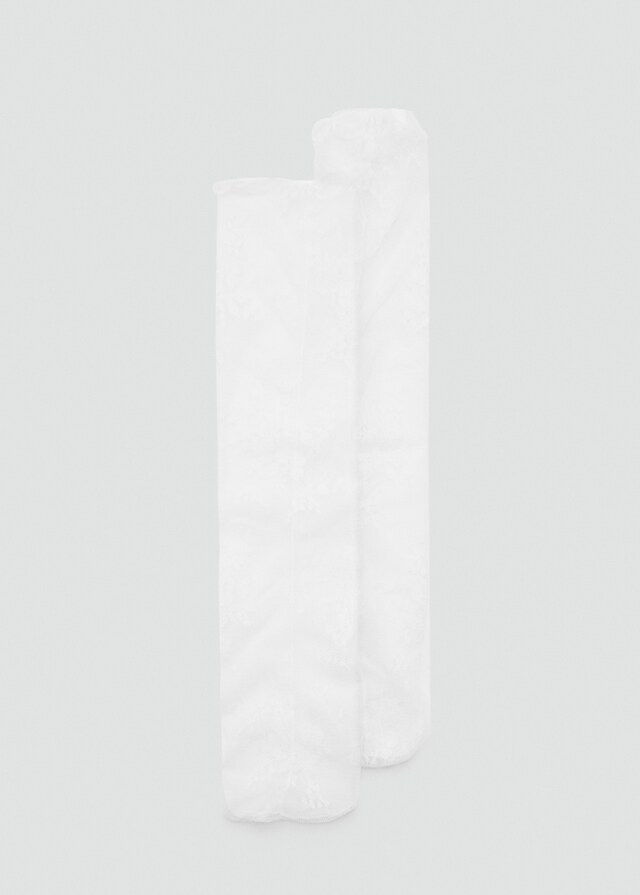 Mango Socken mit Spitzen-Design Im Verkauf