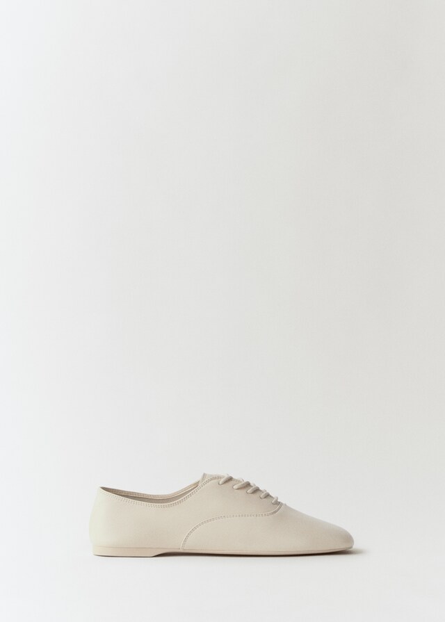 Mango Geschnürter Lederschuh 50% Rabatt für begrenzte Zeit