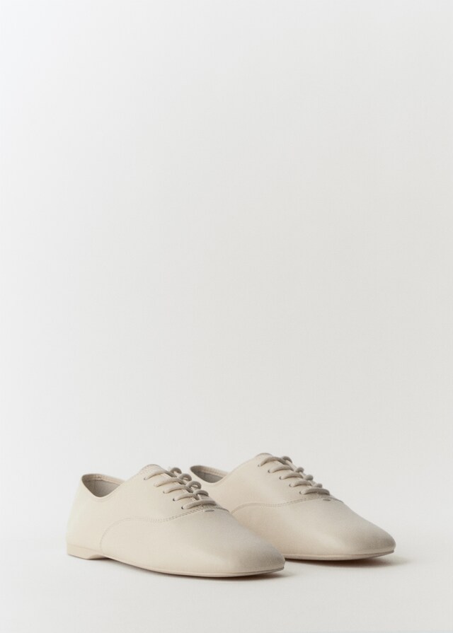 Mango Geschnürter Lederschuh 50% Rabatt für begrenzte Zeit