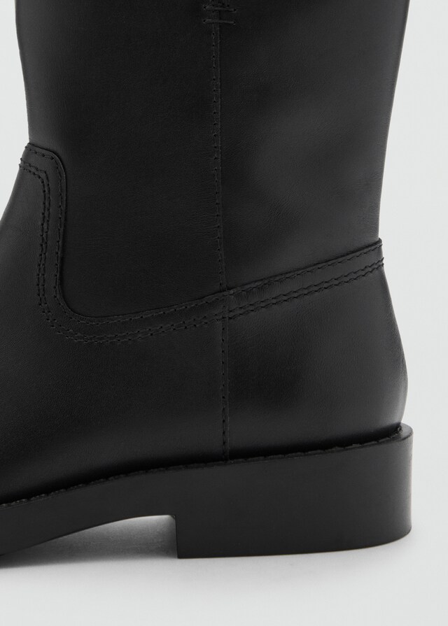 Mango Leder-Ankleboots mit Schnallen Rabatte dieses Monats