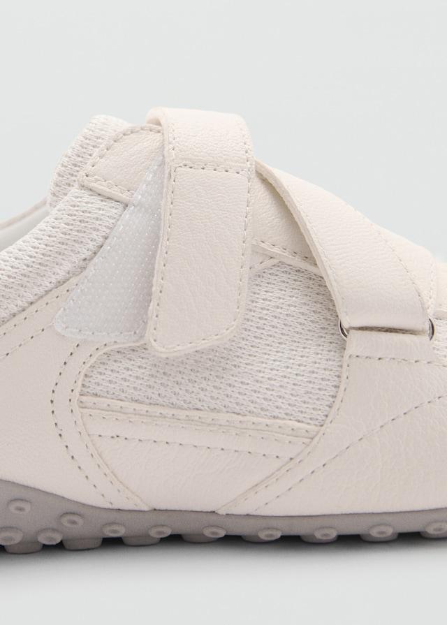 Mango Canvas-Sneakers mit Leder Online