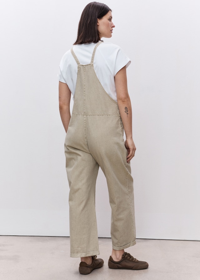 Mango Umstands-Latzhose aus Jeans Fabrikverkauf
