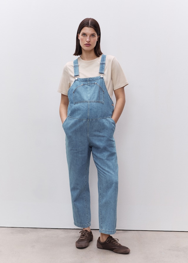Mango Umstands-Latzhose aus Jeans Blitzverkäufe