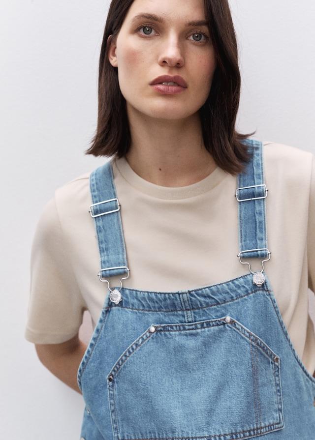 Mango Umstands-Latzhose aus Jeans Blitzverkäufe