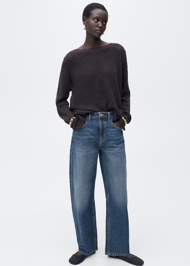 Mango Balloon-Jeans mit hoher Bundhöhe Großer Ausverkauf