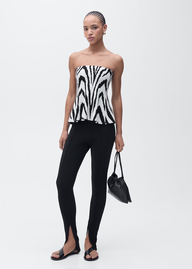 Mango Schulterfreies Stricktop Online Shopping