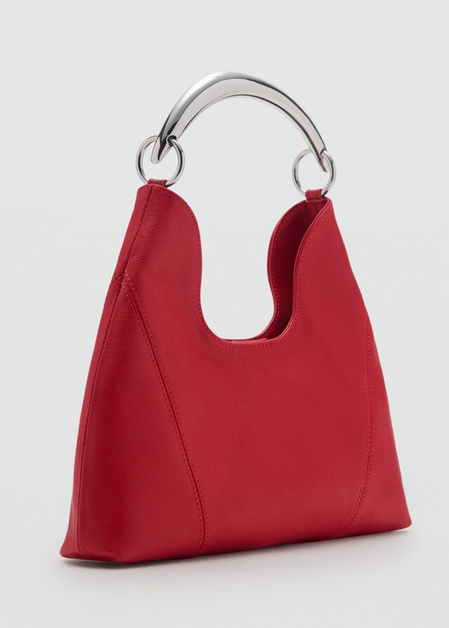 Mango Schultertasche mit Metall-Henkel Jubiläumsangebot