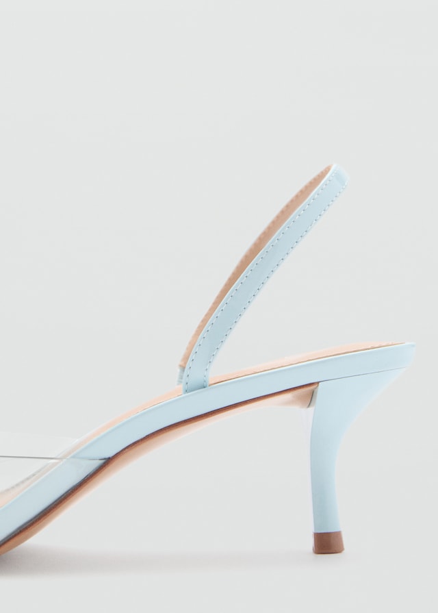 Mango Pumps mit Vinyl-Einsatz Zeitlich begrenztes Angebot