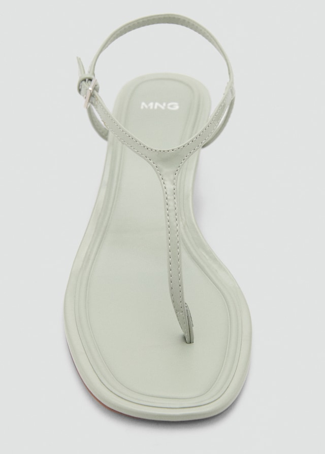Mango Riemensandale mit Kittenabsatz Blitzangebot